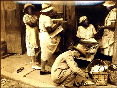 Through the Eyes of my Father 8: Barbados Street Stalls Bridgetown (Barbados 1940)